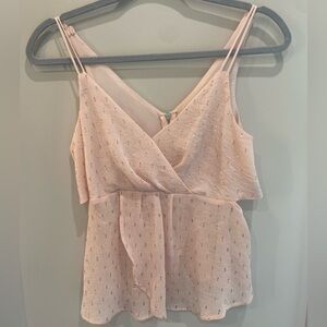 Express Blush Pink Top with Gold Details